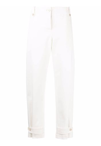 Alexander McQueen Pantaloni sartoriali Military Cuff - Bianco