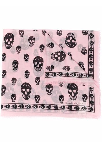 Alexander McQueen skull print scarf - Rosa