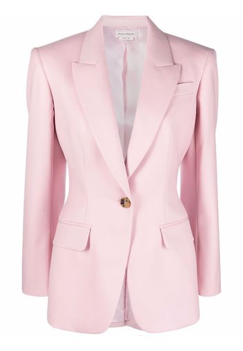 Alexander McQueen single-breasted wool blazer - Rosa