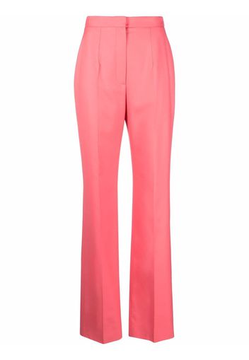 Alexander McQueen high-waisted tailored wool trousers - Rosa