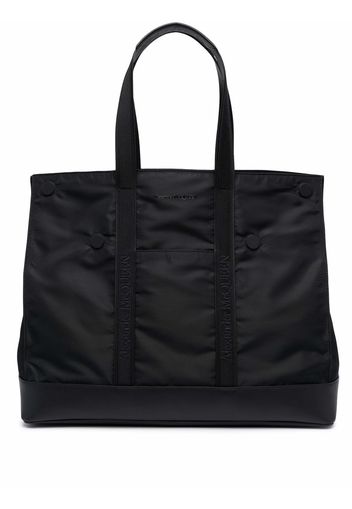 Alexander McQueen logo-embroidered tote - Nero