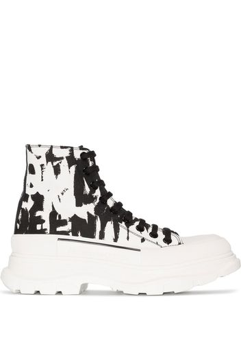 Alexander McQueen Sneakers Treadslick con stampa - Bianco