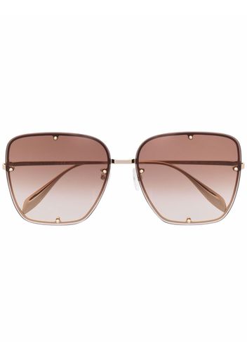Alexander McQueen gradient oversize-frame sunglasses - Oro