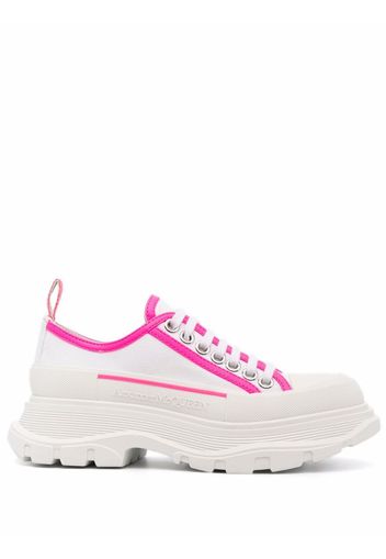 Alexander McQueen chunky stripe trainers - Bianco