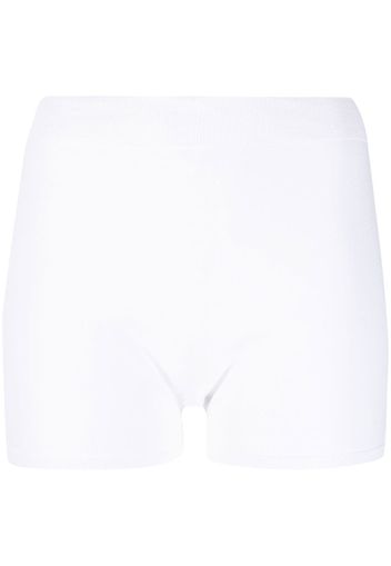 Alexander McQueen knitted mini shorts - Bianco