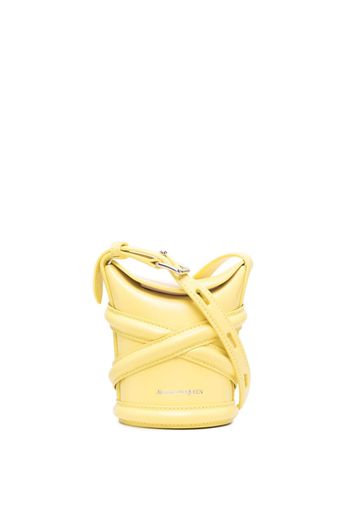 Alexander McQueen Borsa a tracolla The Curve mini - Giallo