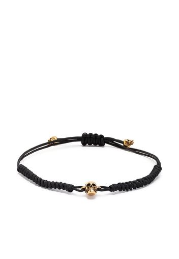 Alexander McQueen skull friendship bracelet - Nero