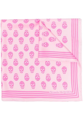 Alexander McQueen Foulard con stampa - Rosa