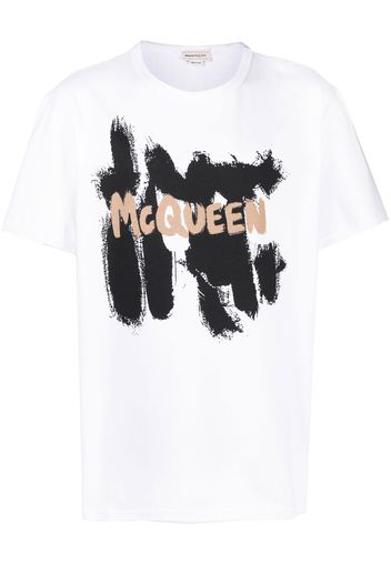 Alexander McQueen T-shirt con stampa - Bianco