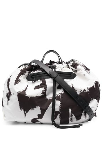 Alexander McQueen Borsa tote con stampa - Bianco