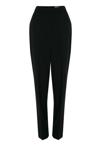 Alexander McQueen Pantaloni slim a vita alta - Nero