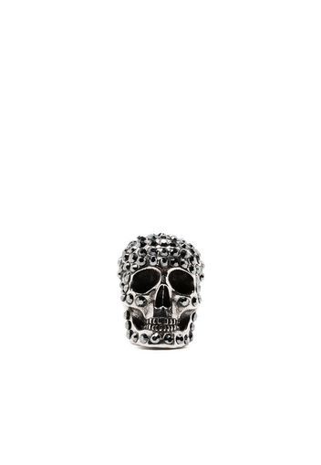 Alexander McQueen Orecchino con pendente Skull - Argento