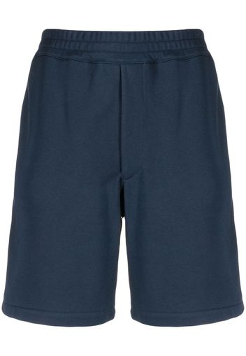 Alexander McQueen Shorts sportivi con logo - Blu