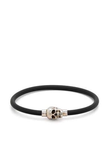 Alexander McQueen skull-fastening detail bracelet - Nero