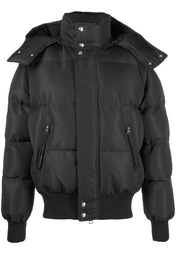 Alexander McQueen graffiti logo-print puffer jacket - Nero