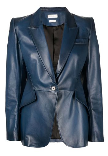 Alexander McQueen Blazer avvitato - Blu