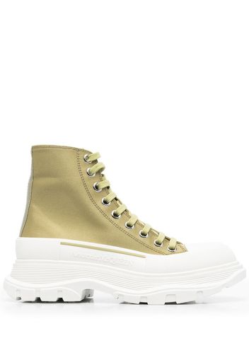 Alexander McQueen chunky-soled high-top sneakers - Verde