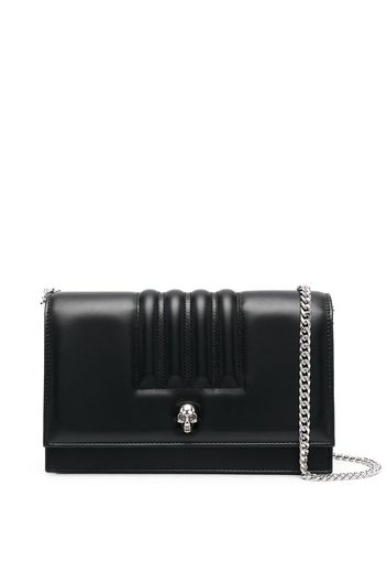 Alexander McQueen Borsa a tracolla con applicazione - Nero