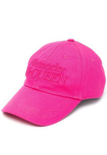 Alexander McQueen embossed front-logo baseball cap - Rosa