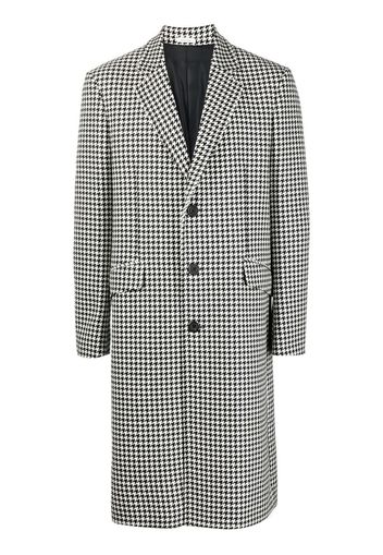 Alexander McQueen houndstooth single-breasted coat - Nero