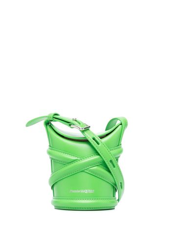 Alexander McQueen small Curve bucket bag - Verde