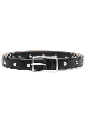 Alexander McQueen long studded belt - Nero