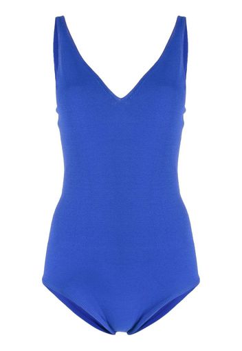 Alexander McQueen V-neck tank top - Blu