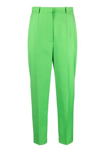 Alexander McQueen high-waisted cropped trousers - Verde