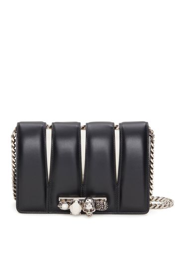 Alexander McQueen Slash studded chain-link bag - Nero