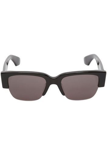 Alexander McQueen logo-print square-frame sunglasses - Nero