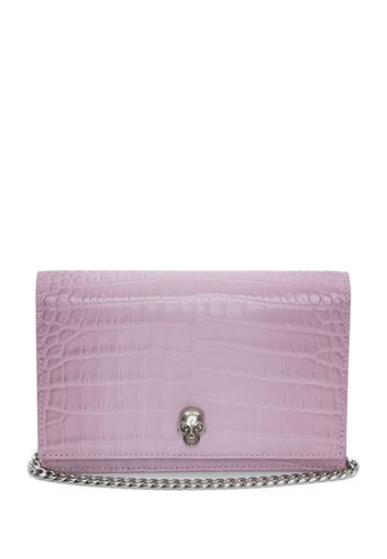 Alexander McQueen skull-stud mini-bag - Rosa