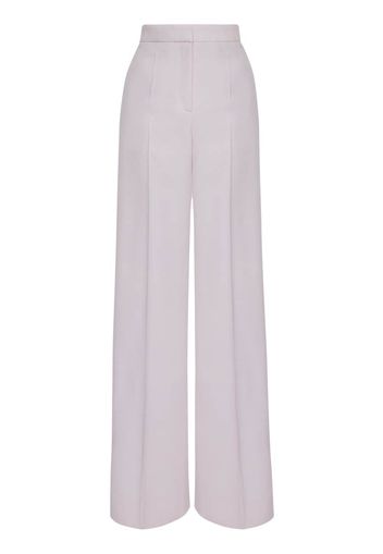 Alexander McQueen floor-length wool trousers - Toni neutri