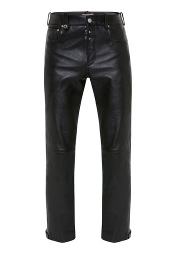 Alexander McQueen Pantaloni crop slim - Nero