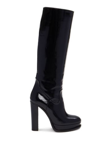 Alexander McQueen Stivali al ginocchio 120mm - Nero