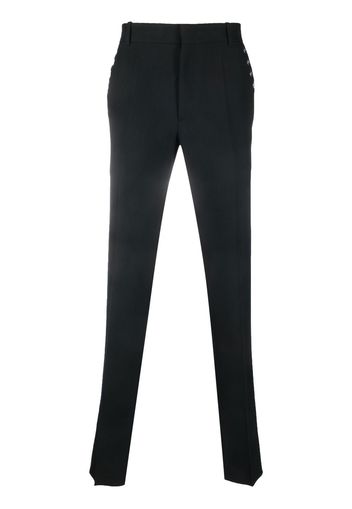 Alexander McQueen tailored eyelet-detail trousers - Nero