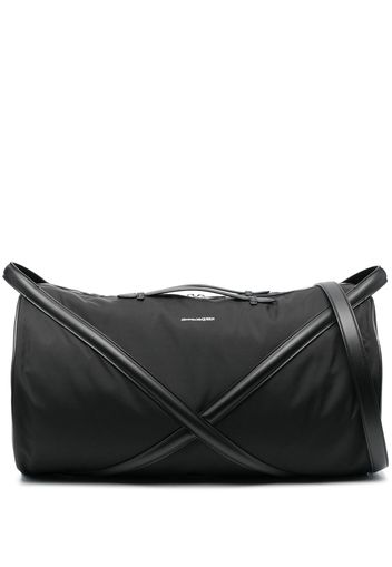 Alexander McQueen criss-cross strap detail holdall - Nero