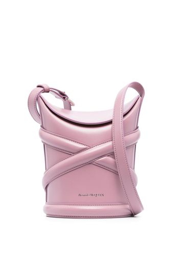 Alexander McQueen pipe-detail bucket bag - Rosa