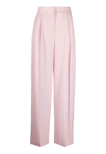 Alexander McQueen pleated high-waisted trousers - Rosa