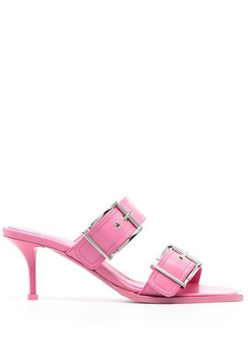 Alexander McQueen buckled 72mm leather sandals - Rosa