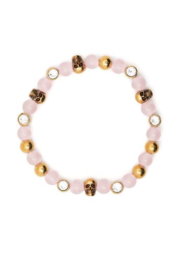 Alexander McQueen Bracciale con perline - Rosa