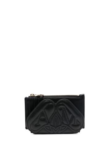 Alexander McQueen quilted logo wallet - Nero