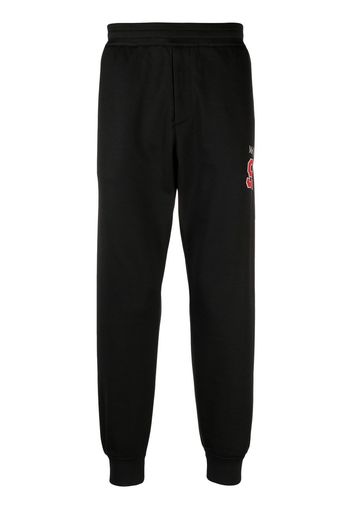 Alexander McQueen logo-print track pants - Nero