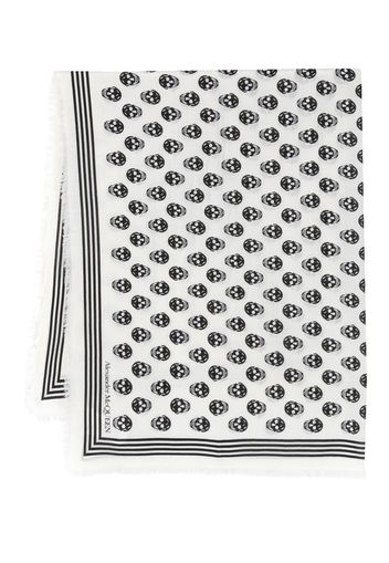 Alexander McQueen skull-print scarf - Toni neutri