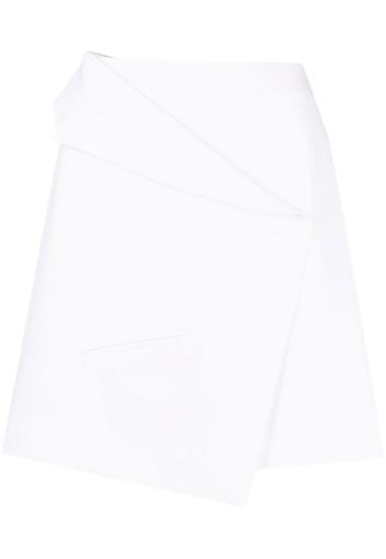 Alexander McQueen asymmetric miniskirt - Toni neutri