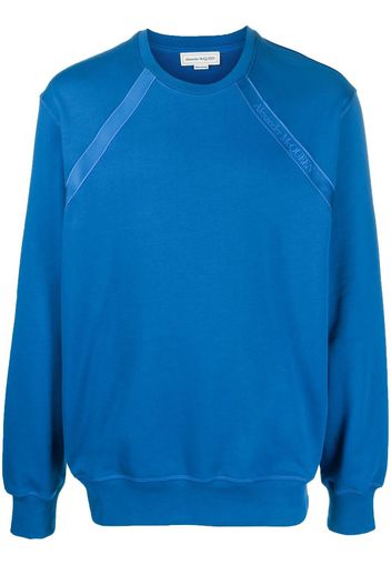 Alexander McQueen cotton crew neck sweatshirt - Blu