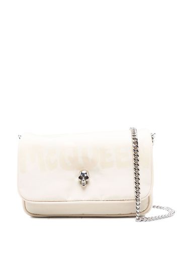 Alexander McQueen skull-plaque crossbody bag - Toni neutri