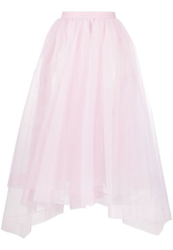 Alexander McQueen asymmetric-design tiered-skirt - Rosa