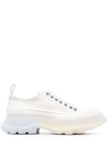 Alexander McQueen lace-up canvas shoes - Bianco