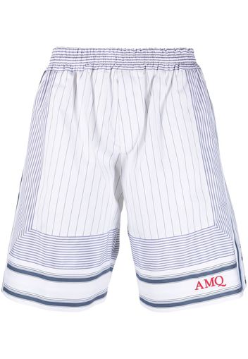 Alexander McQueen striped Bermuda shorts - Bianco