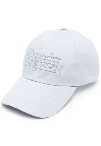 Alexander McQueen embroidered-logo baseball cap - Blu